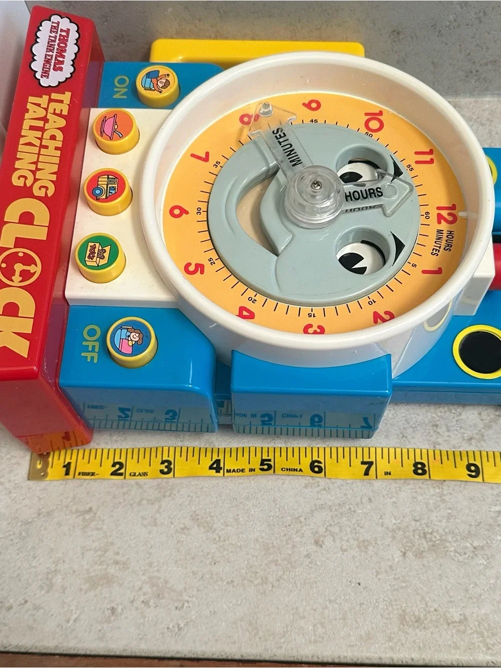 VTG Thomas the Tank Engine 1992 Teaching Talking Clock Tested Working.
